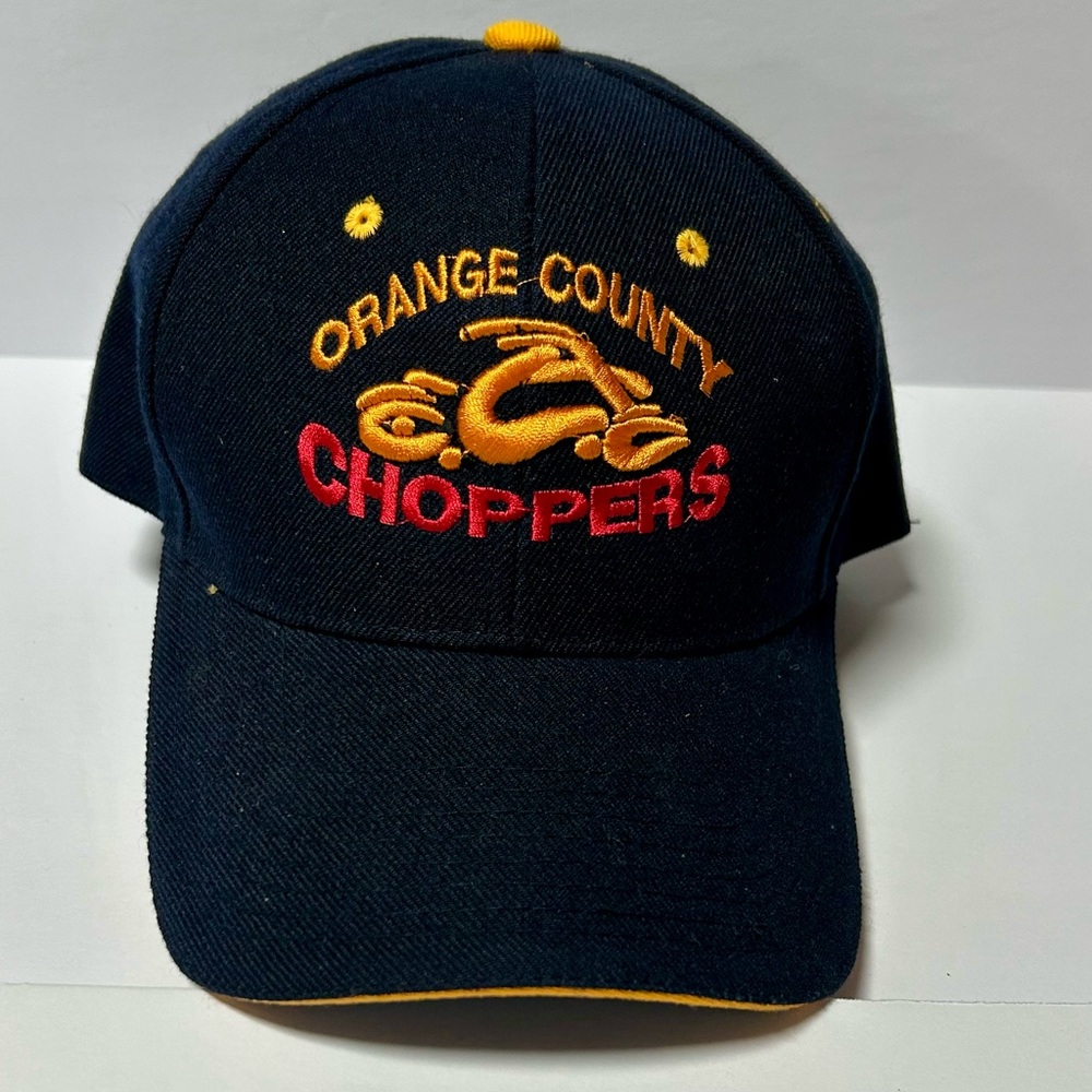 Orange County Choppers Y2K Black and Yellow/Orange Baseball Cap/Hat